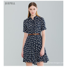 Vestido de mujer estampado floral de moda para el verano